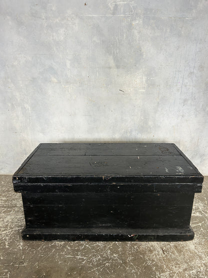 Vintage Military Wooden Tool Chest | Old Army Storage Box with Compartments