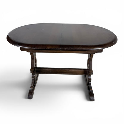 Priory Furniture Vintage Solid Oak Extending Dining Table