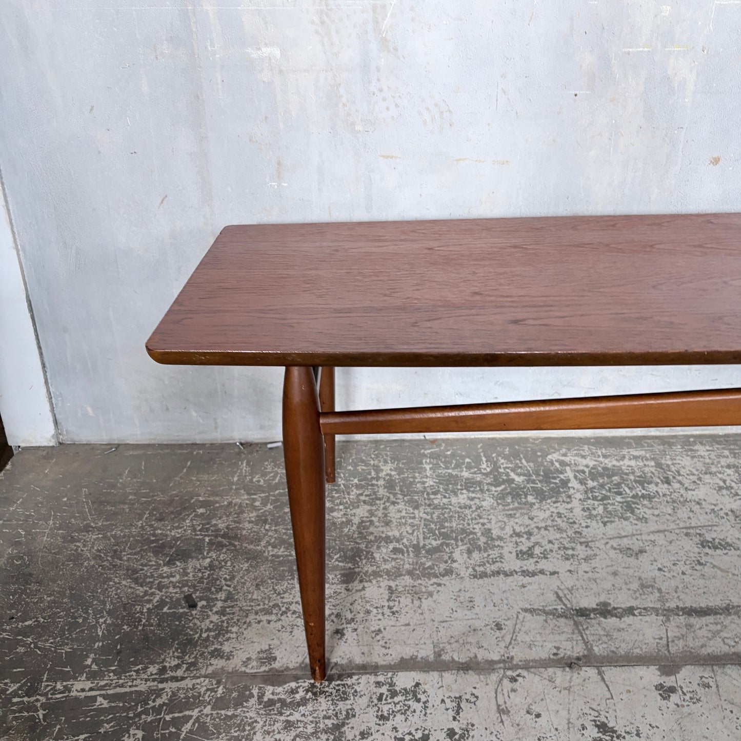 Mid Century Mersman Teak Coffee Table | Sculptural American Modern Low Table