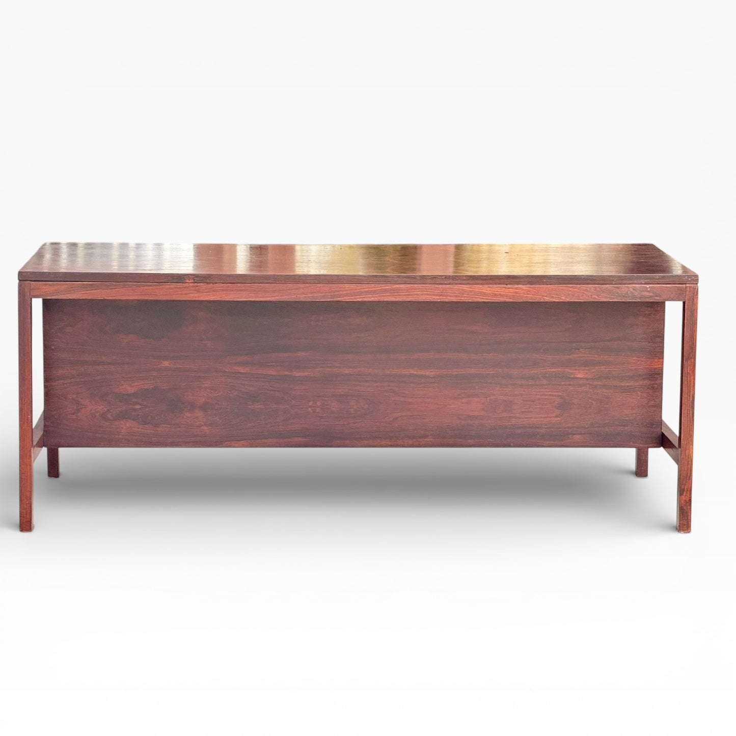 Mid-Century Danish Rosewood Effect Executive Double Pedestal Desk, 1970s
