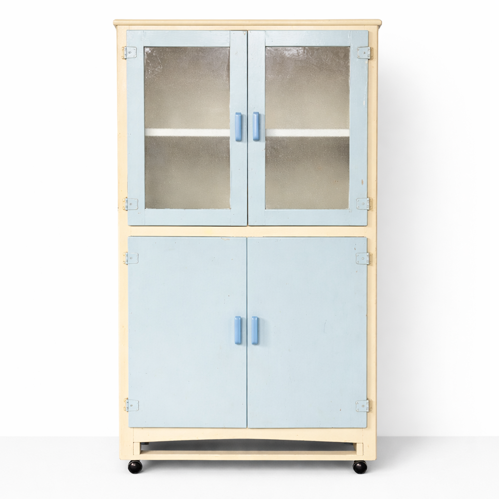 Vintage Painted Kitchenette Pantry Cabinet
