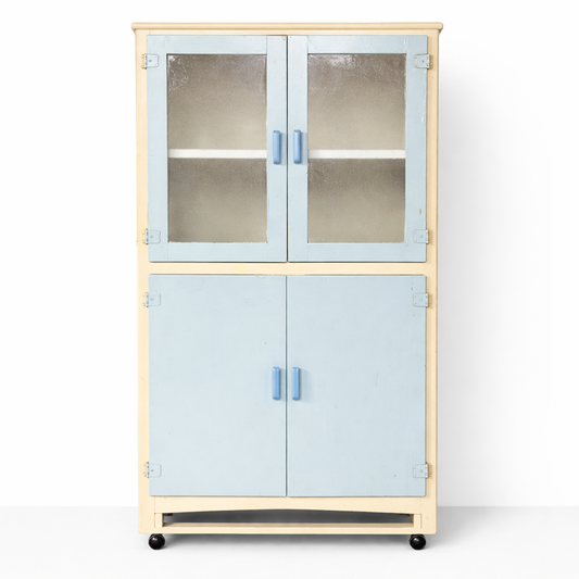 Vintage Painted Kitchenette Pantry Cabinet