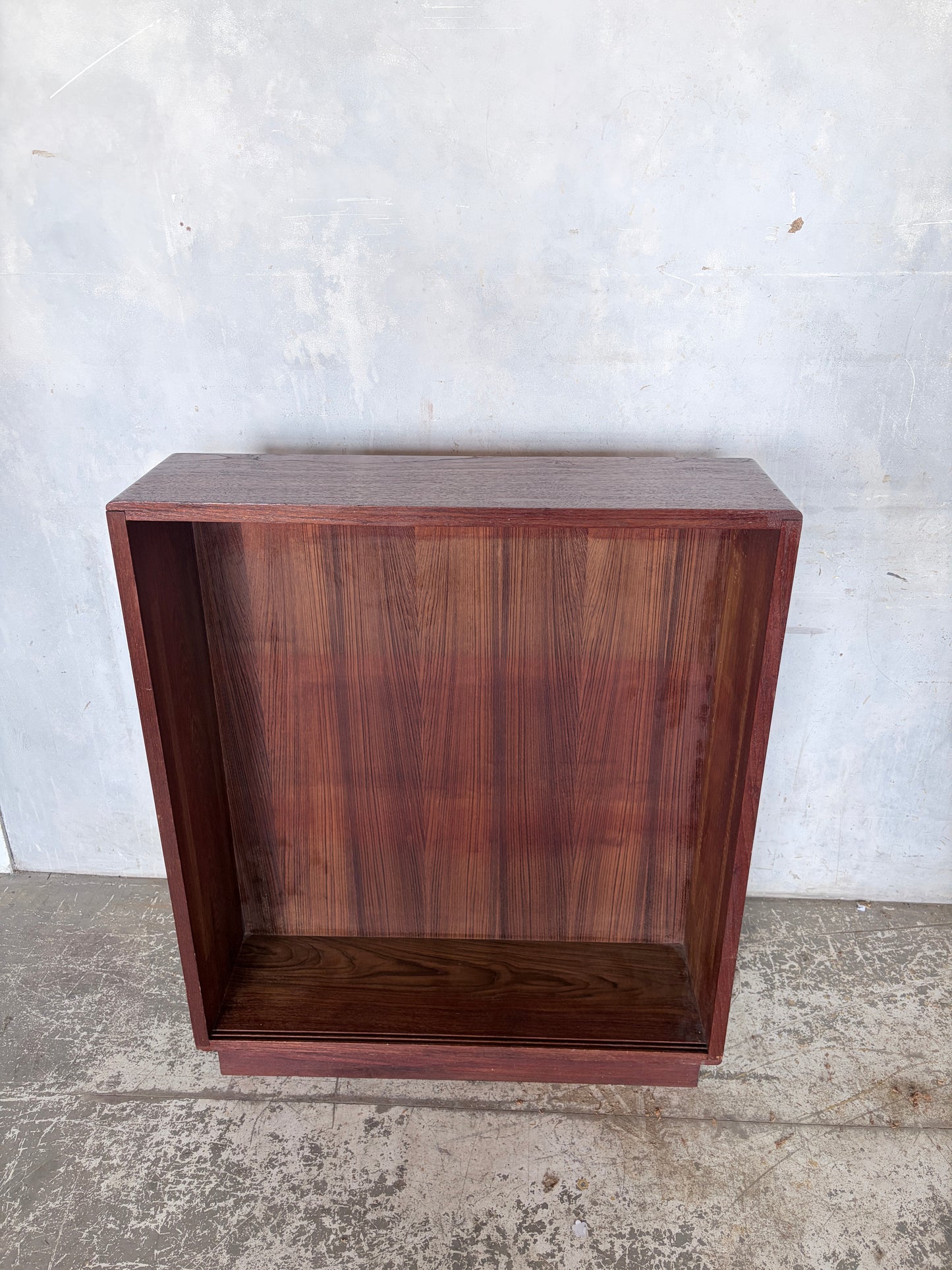Mid Century Teak Open Bookcase / Display Cabinet – Handmade