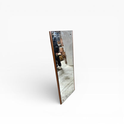 Mid Century Vintage Teak Long Framed Mirror — view 7