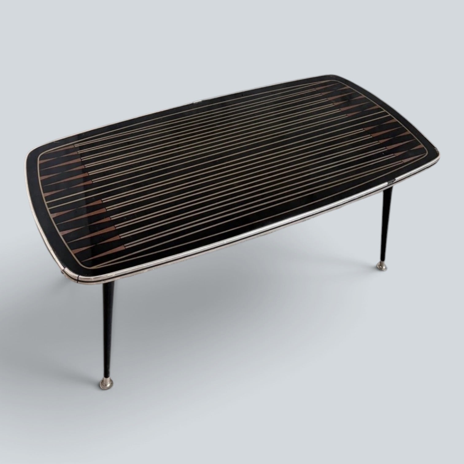 Vintage Space Age Backgammon Coffee Table | Atomic Era
