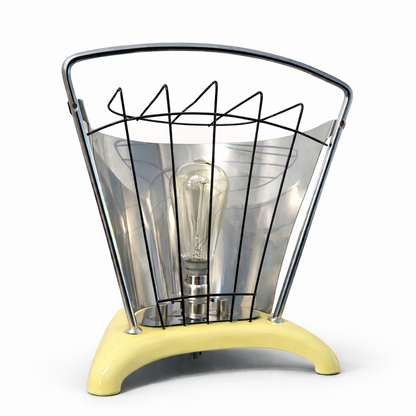1950s Lloyd Metcalfe Butane Heater Upcycled Table / Floor Lamp – Art Deco