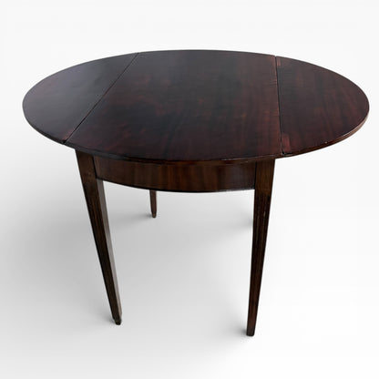 Antique Mahogany Compact Drop-Leaf Table