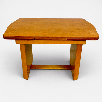 Art Deco Bird’s Eye Maple Draw Leaf Extending Dining Table | 1930s Pedestal Dining Table