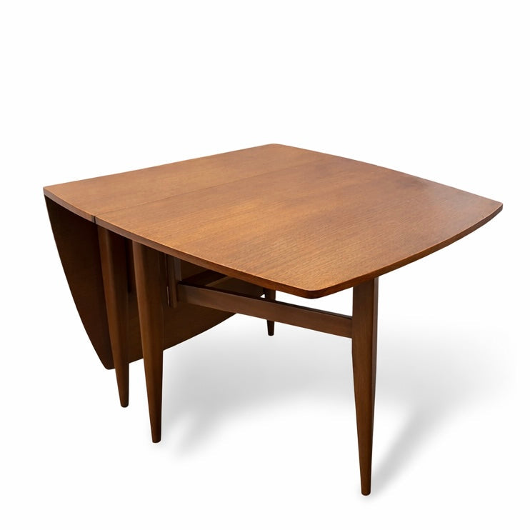 Mid Century Teak Drop-Leaf Dining Table & Chairs by Elliot’s of Newbury