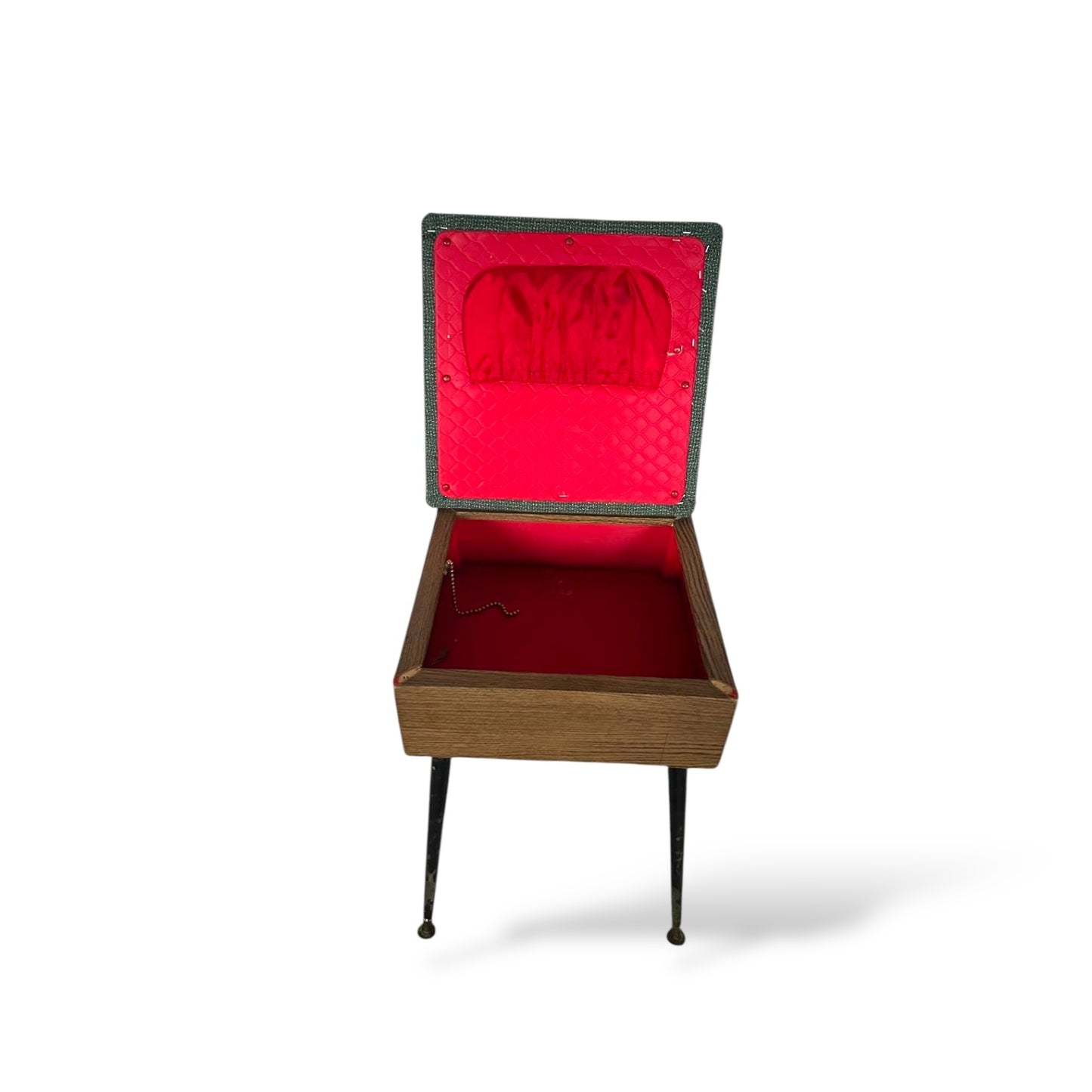 Vintage Atomic Mid-Century Sewing Box Stool