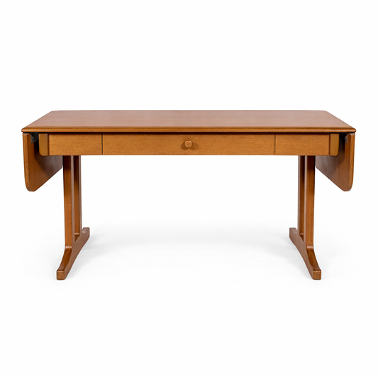 Vintage Teak Drop Leaf Coffee Table with Drawer