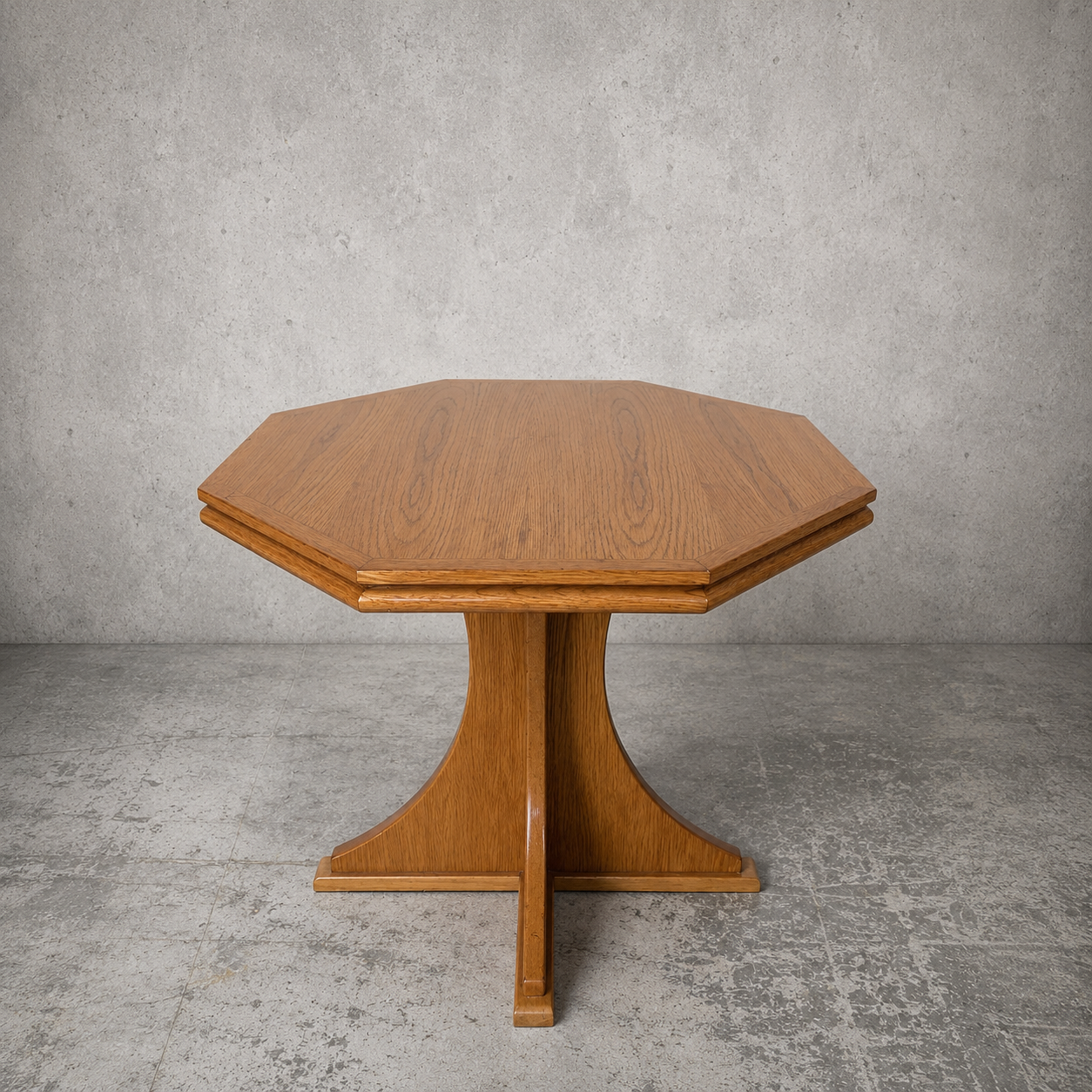 Arts & Crafts Octagonal Oak Coffee Table