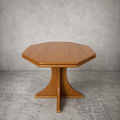 Arts & Crafts Octagonal Oak Coffee Table