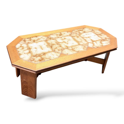 Vintage 1970s G Plan Teak Coffee Table | Scandinavian Style Tiled Table