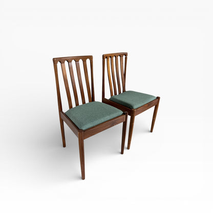 Meredew Mid-Century Walnut Dining Chairs – Pair