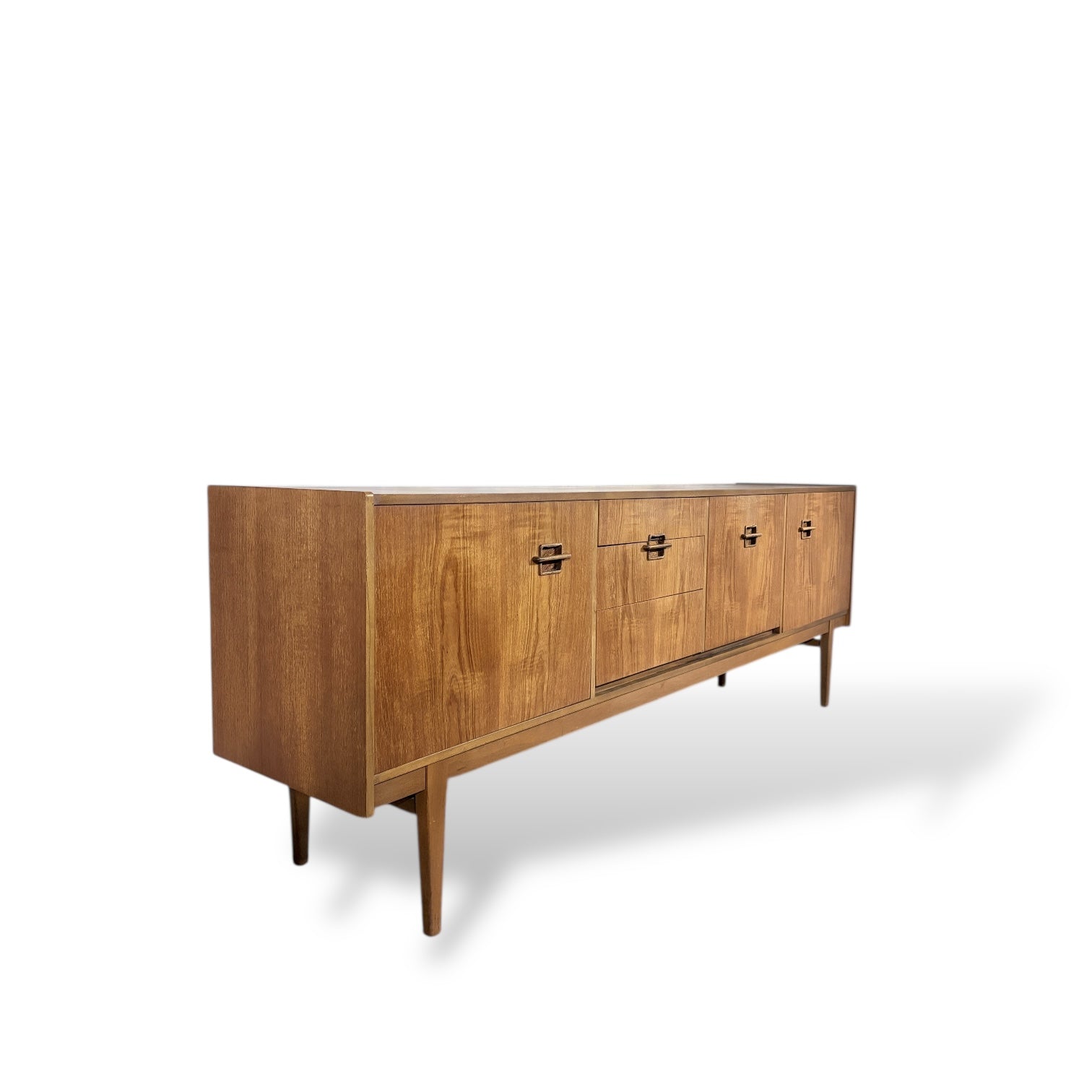 Mid-Century Modern Nathan Teak Sideboard – Extra Long 7ft Danish-Style Credenza — view 3
