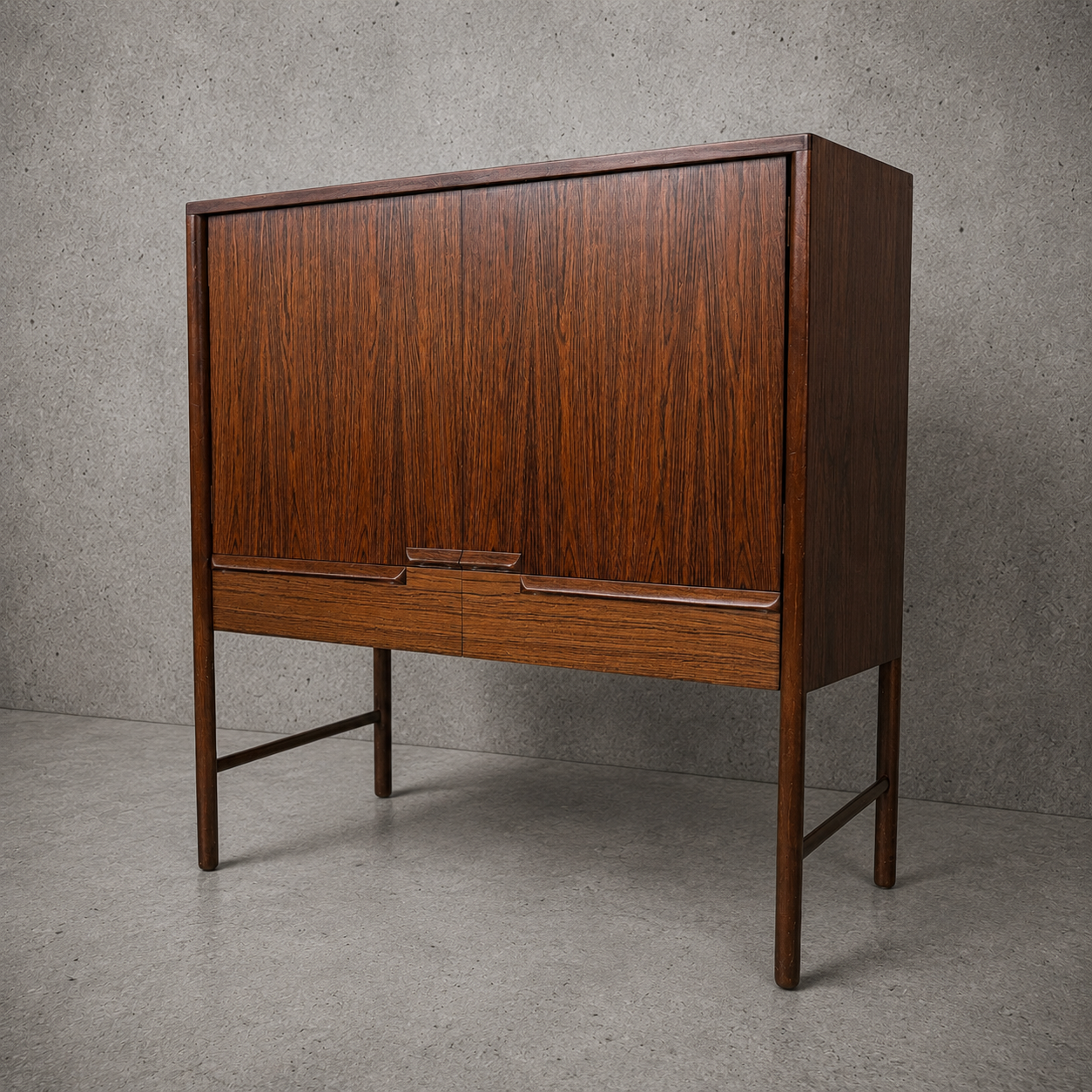 Mid Century Rosewood Drinks Cabinet by McIntosh