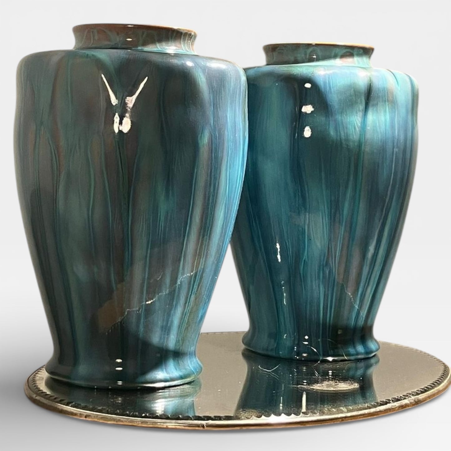 Matched Pair of Pilkington Lancastrian Lustre ‘Pepper’ Vases by Robert Tunnicliffe, Dated 1911 — view 4