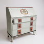 Vintage Handpainted Aboriginal Art Quirky Bureau Secretary Desk