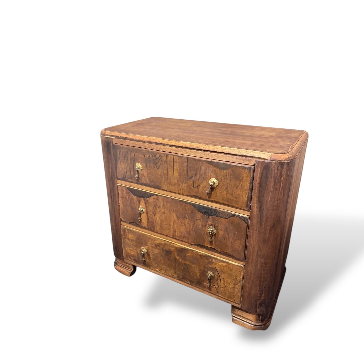 Art Deco CC41 Burr Walnut Chest of Drawers
