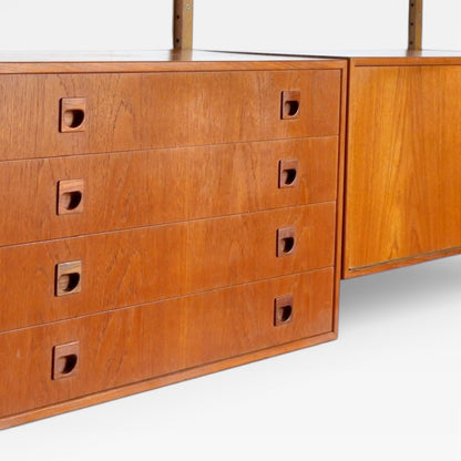 Danish Mid-Century Ladderax Wall Unit by Rud Thygesen & Johnny Sørensen for Hansen & Guldborg, 1960s