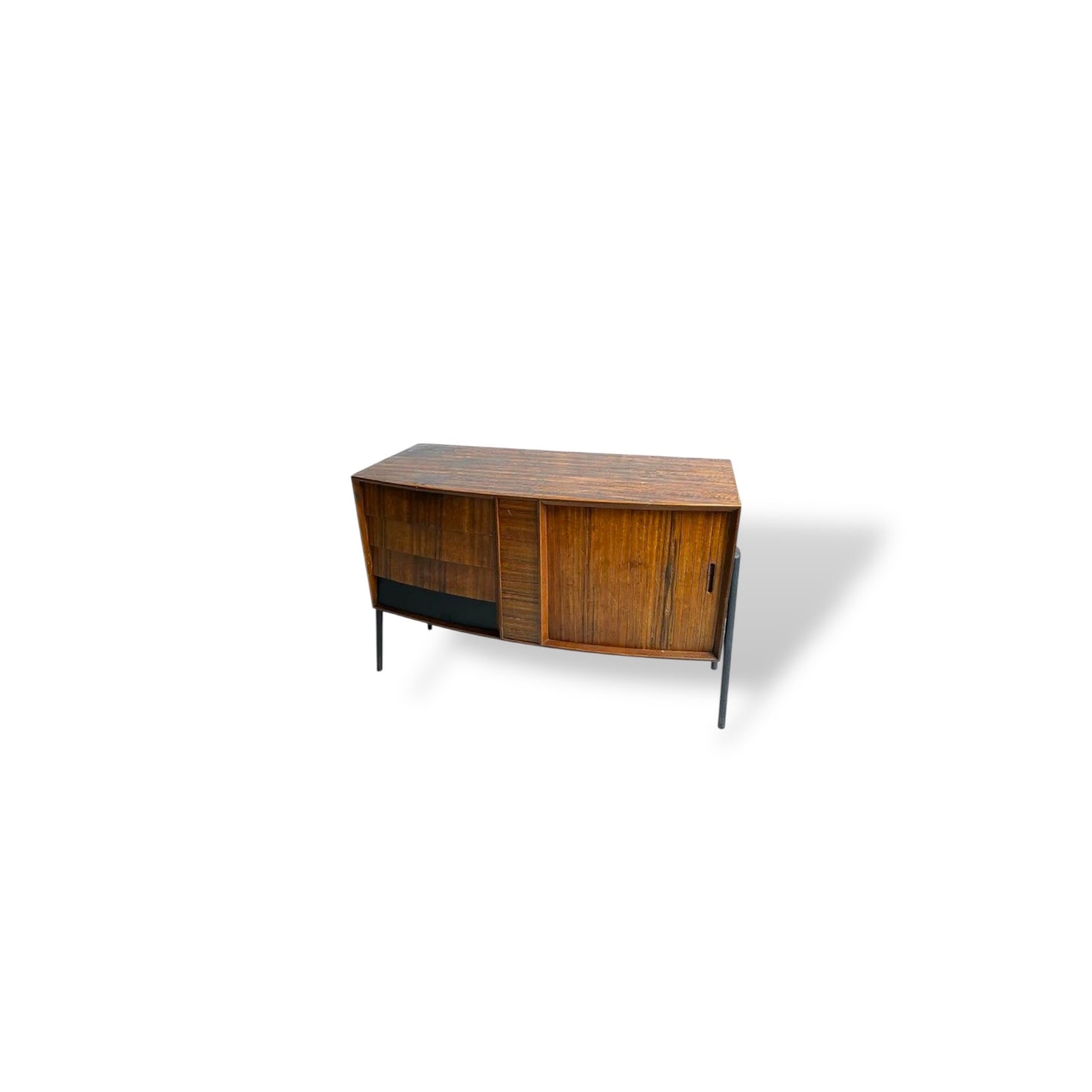 Vintage Mid-Century Zebrano Teak Sideboard by Herbert Gibbs
