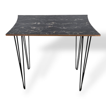 Vintage Formica Marbled Console Table – Hairpin Legs