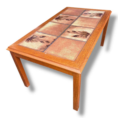 Danish Teak & Tile Coffee Table by Trioh | Mid-Century — view 8