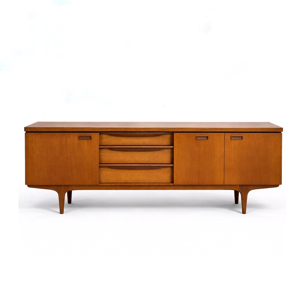 Mid Century Greaves & Thomas Teak Sideboard with Tapered Legs — view 2