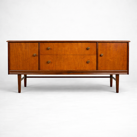 Mid Century Teak Compact Sideboard by Homeworthy
