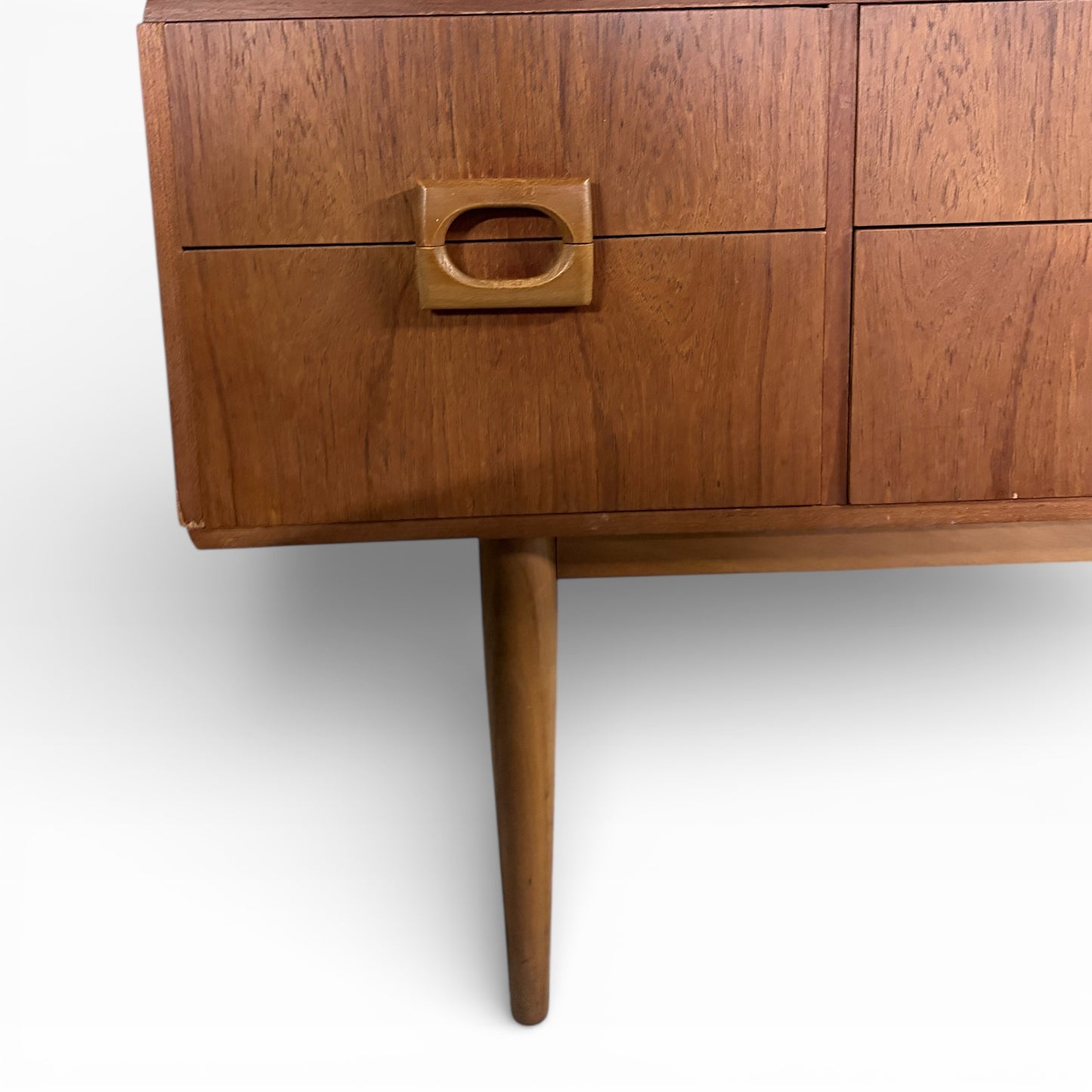 Mid Century Teak Sideboard – Danish Scandinavian Storage Unit with Drawers