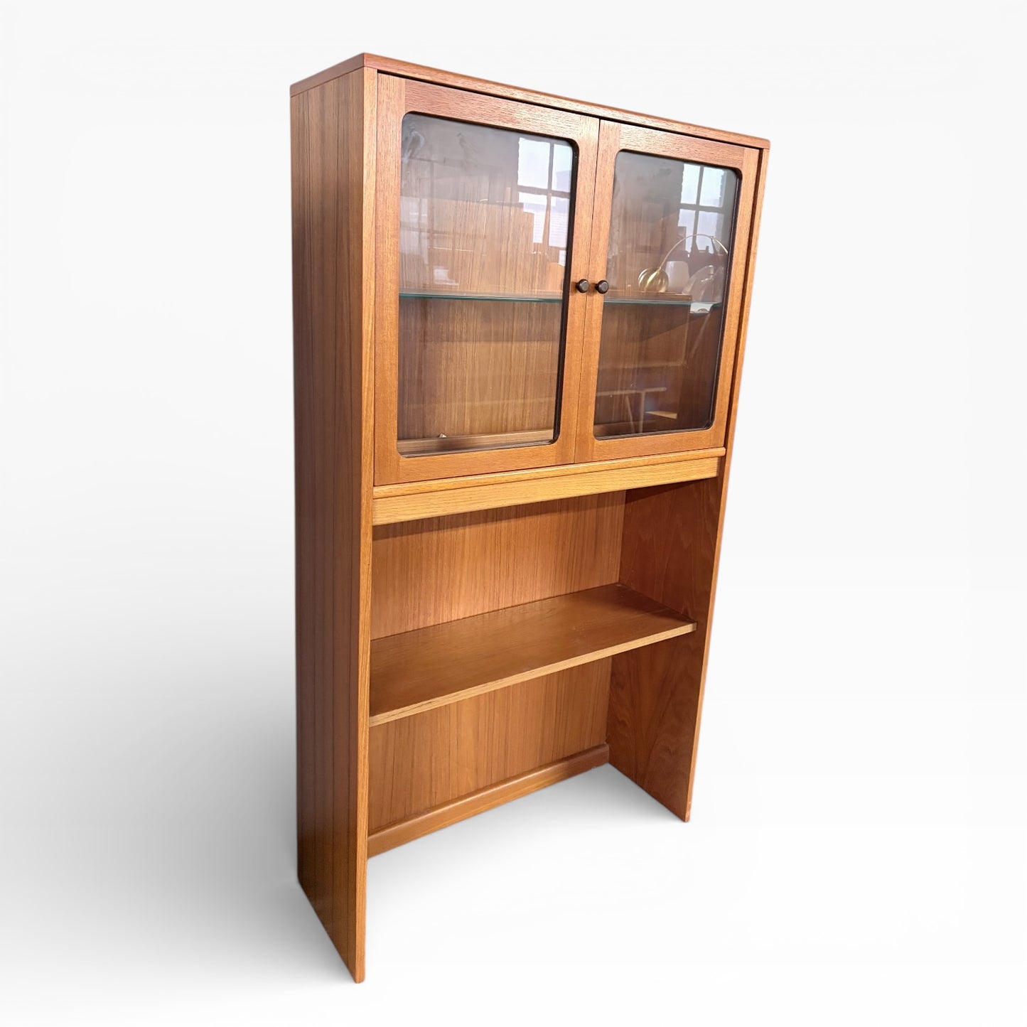 G Plan Mid-Century Teak Bookcase Display Cabinet