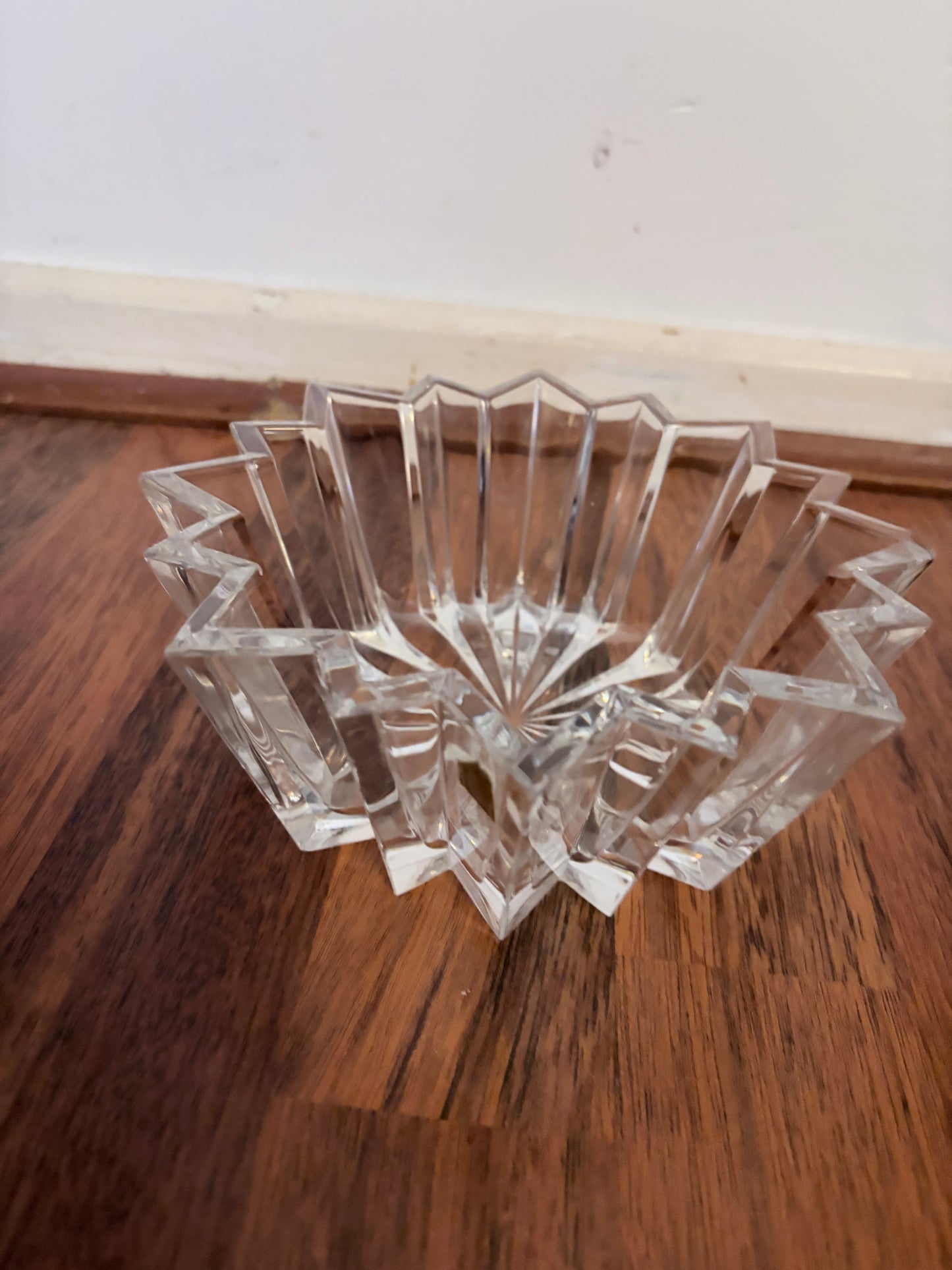 Mid Century Nachtmann Crystal Starburst Bowl – Cut Glass, Made in Germany
