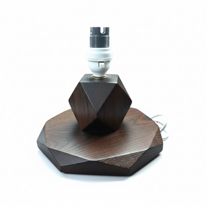 Antique Oak Table Lamp – Arts and Crafts Solid Oak Lighting by Heal’s of London