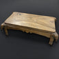 vintage 1970s oak wood elephant coffee table