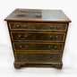 Vintage 1960s English Walnut Veneer Chest of Drawers