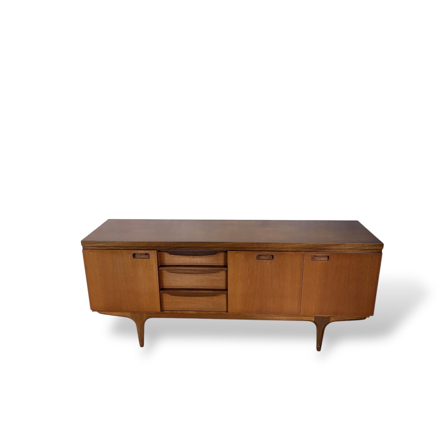 Mid Century Greaves & Thomas Teak Sideboard with Tapered Legs — view 3