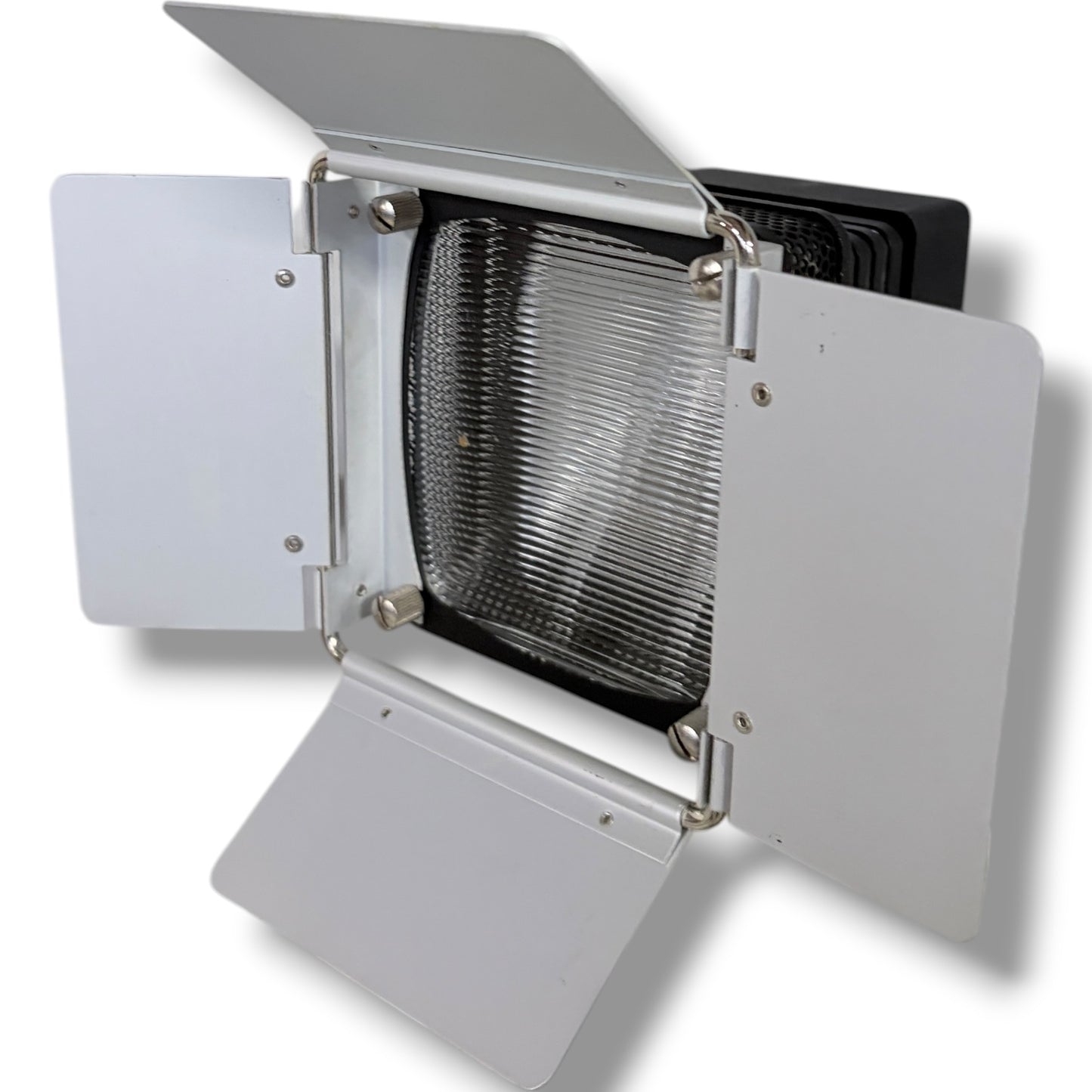 Vintage Studio Lamp – Prinzflex Adjustable Metal Lamp with Ribbed Glass Lens