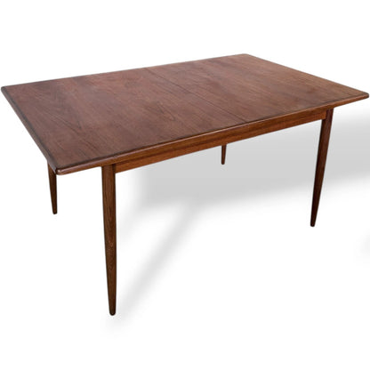 G Plan Fresco Teak Dining Table & Four Afromosia Cane Dining Chairs