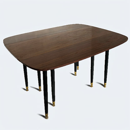 Mid Century Modern Dark Wood E Gomme G Plan Drop Leaf Extending Dining Table
