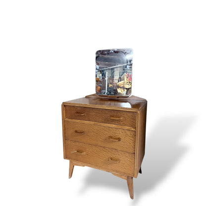 Mid Century G Plan Oak Brandon Dressing Table with Mirror — view 3