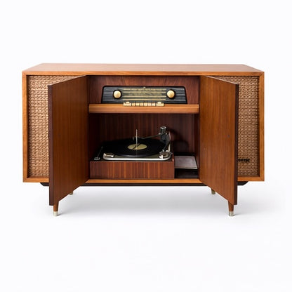 Pye Stereo Radiogram with Turntable – Mid-Century Teak Cabinet — view 3