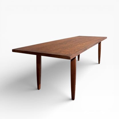 Teak Surfboard Coffee Table, Mid-Century Modern, 1960s — view 3