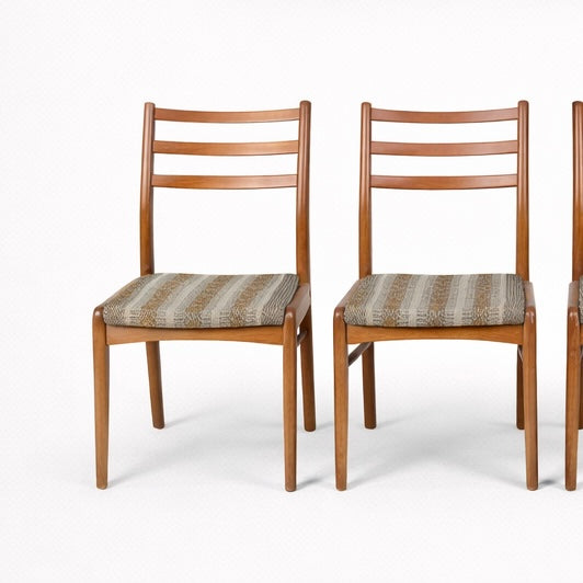 Vintage Nathan Set of Four Teak Dining Chairs — view 2