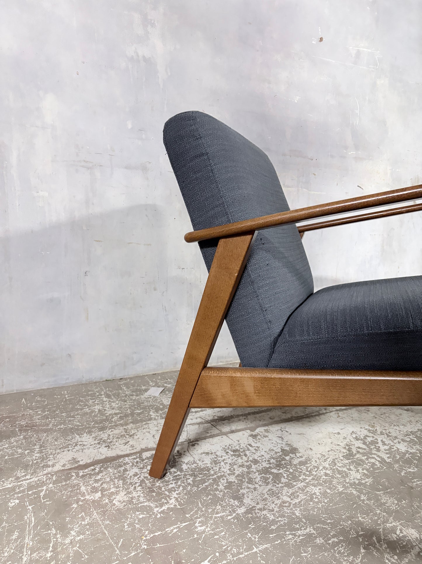 Vintage 1990s IKEA Teak Lounge Armchair