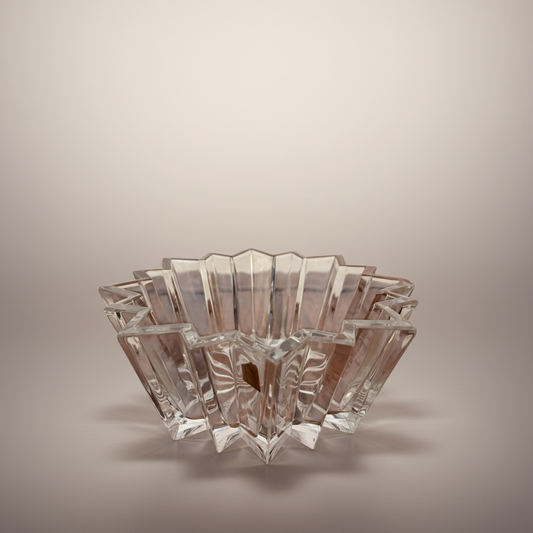 Mid Century Nachtmann Crystal Starburst Bowl – Cut Glass, Made in Germany