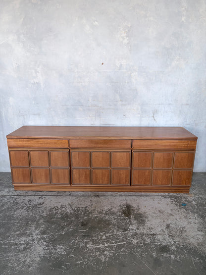 McIntosh Mid Century Teak Sideboard – Panel Front Long Low Cabinet