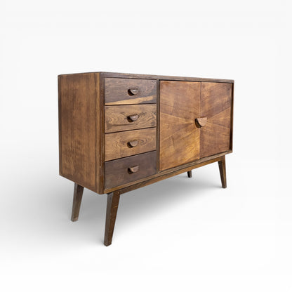 Art Deco Oak Compact Sideboard — view 2