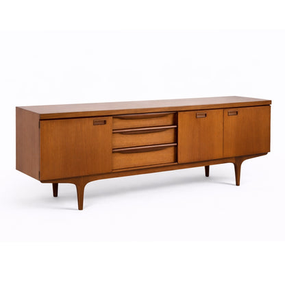 Mid Century Greaves & Thomas Teak Sideboard with Tapered Legs