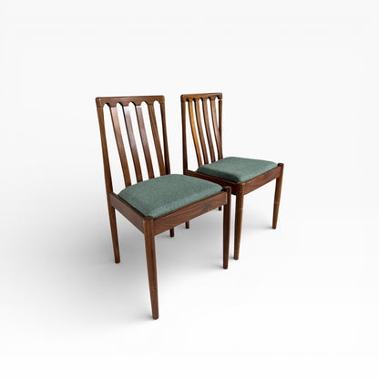 Meredew Mid-Century Walnut Dining Chairs – Pair